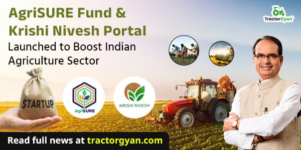 AgriSURE Fund & Krishi Nivesh Portal Launched to Boost Indian Agriculture Sector AgriSURE Fund & Krishi Nivesh Portal Launched to Boost Indian Agriculture Sector image