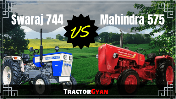 Swaraj 744 vs Mahindra  575 tractor Review in India image