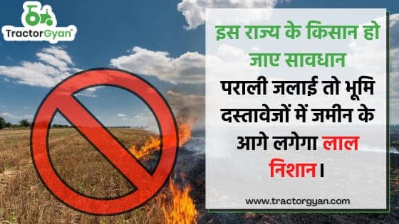 इस राज्य के किसान हो जाए सावधान, पराली जलाई तो भूमि दस्तावेजों में जमीन के आगे लगेगा लाल निशान। इस राज्य के किसान हो जाए सावधान, पराली जलाई तो भूमि दस्तावेजों में जमीन के आगे लगेगा लाल निशान। image