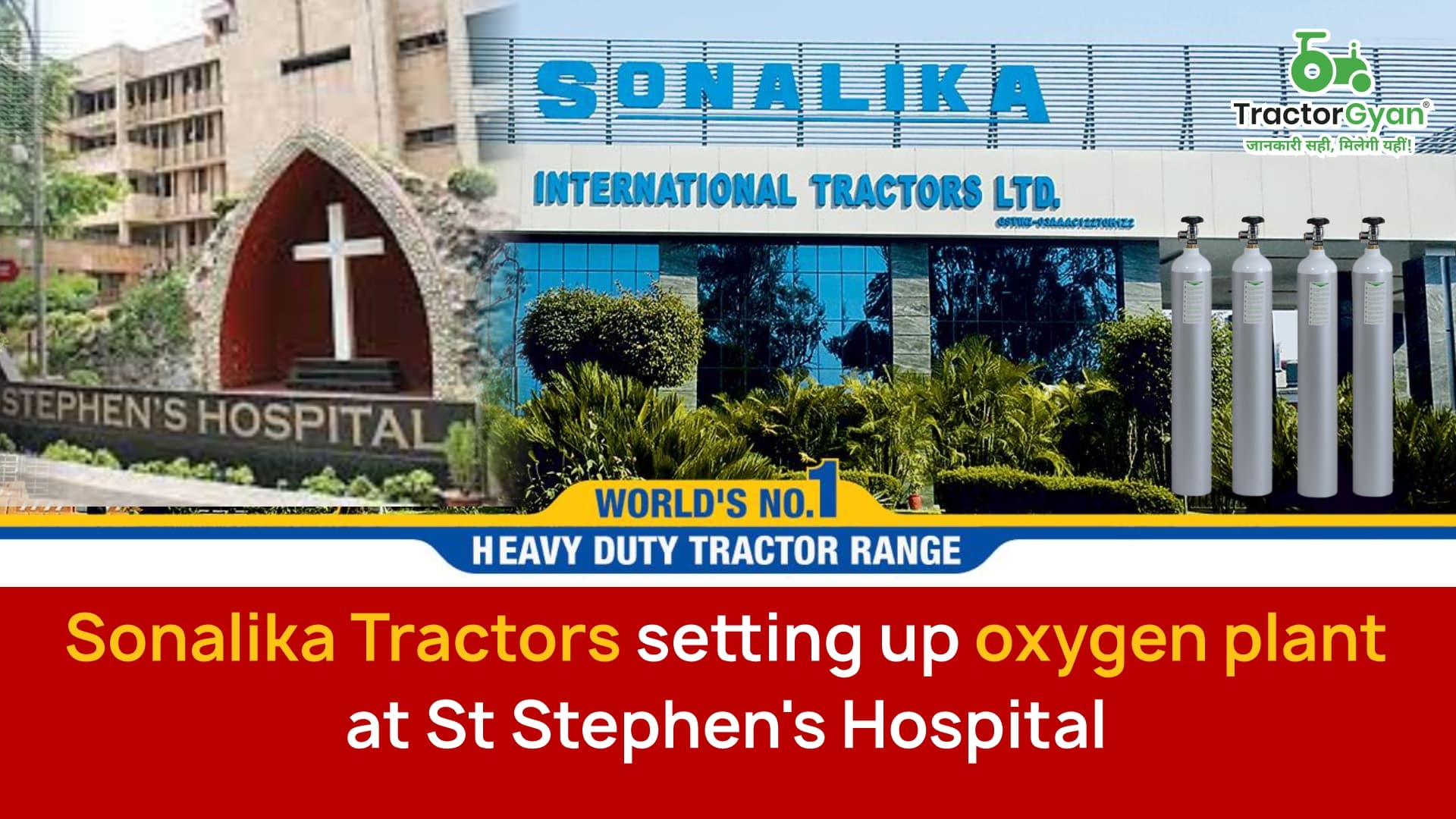 Sonalika Tractors setting up oxygen plant at St Stephen's Hospital image