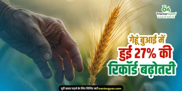 देश में गेहूं की बुआई दोगुनी: समय पर खरीफ कटाई से रबी फसलों में तेजी देश में गेहूं की बुआई दोगुनी: समय पर खरीफ कटाई से रबी फसलों में तेजी image